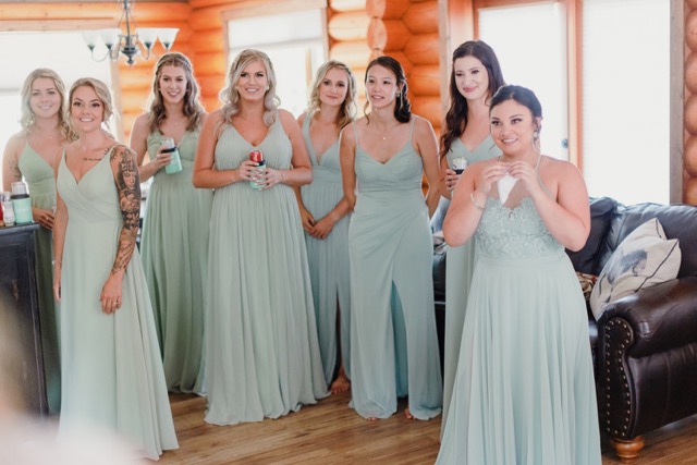 Bridal Party in Wedding Party at Bull River Guest Ranch